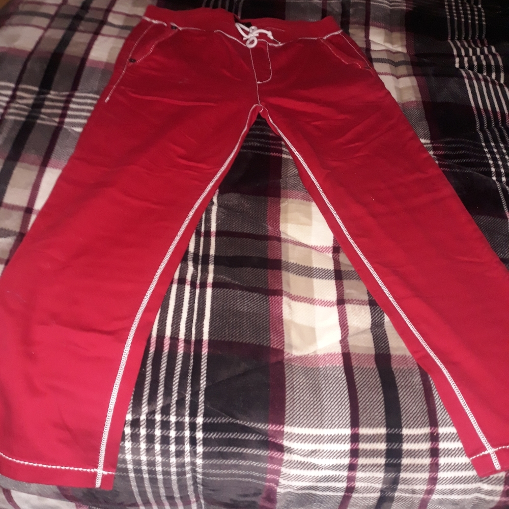 Red sweats True Religion
